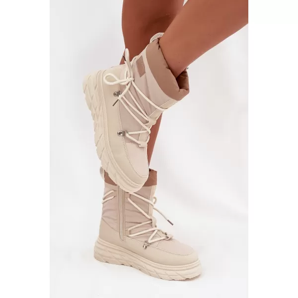 Női téli csizma LEE COOPER LCJ-25-44-3931 BÉZS 