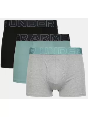 Férfi boxerek UNDER ARMOUR M UA PERF COTTON 3IN - 3PK JÁSPIS KÉK