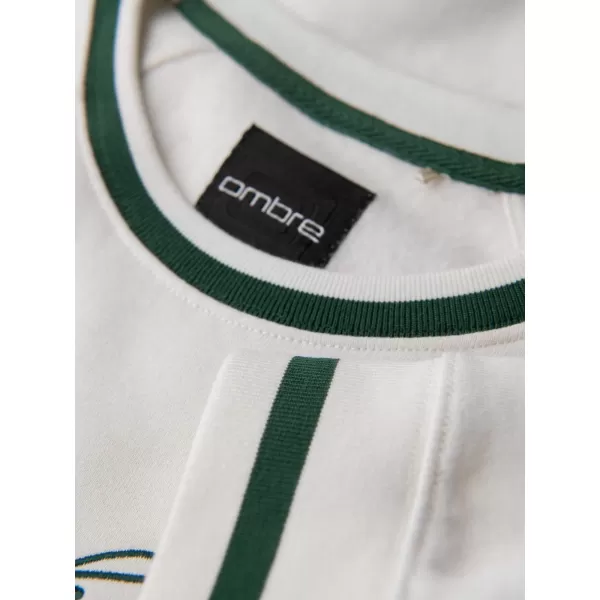  Férfi pulóver OMBRE OM-SSNZ-0244 FEHÉR 