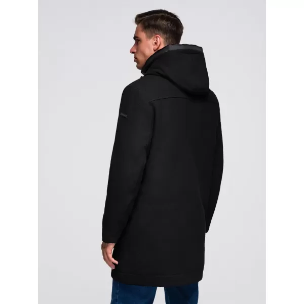  Férfi kabát OMBRE OM-COWC-0132 FEKETE 