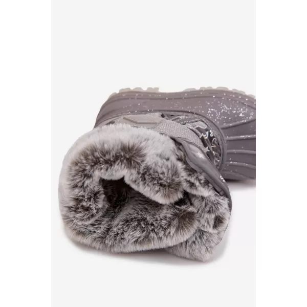  Gyermek téli cipő LEE COOPER LCJ-25-10-3788 SZÜRKE 