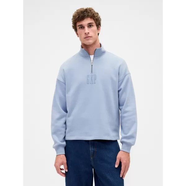  Pulóver GAP CORP LOGO HALF ZIP 873446-01 NAPOS SZÜRKE 