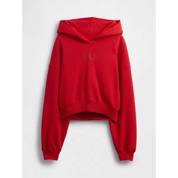  Női pulóver GAP CROPPED LOGO PULLOVER HOODIE 841725-12 PARADICSOMSZÓSZ 