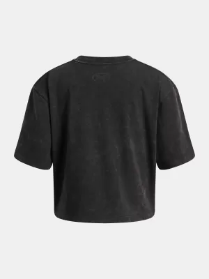Lányos póló UNDER ARMOUR UA G RIVAL WASH SS 6011673-001 FEKETE