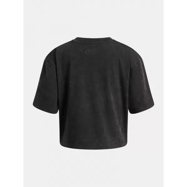  Lányos póló UNDER ARMOUR UA G RIVAL WASH SS 6011673-001 FEKETE 