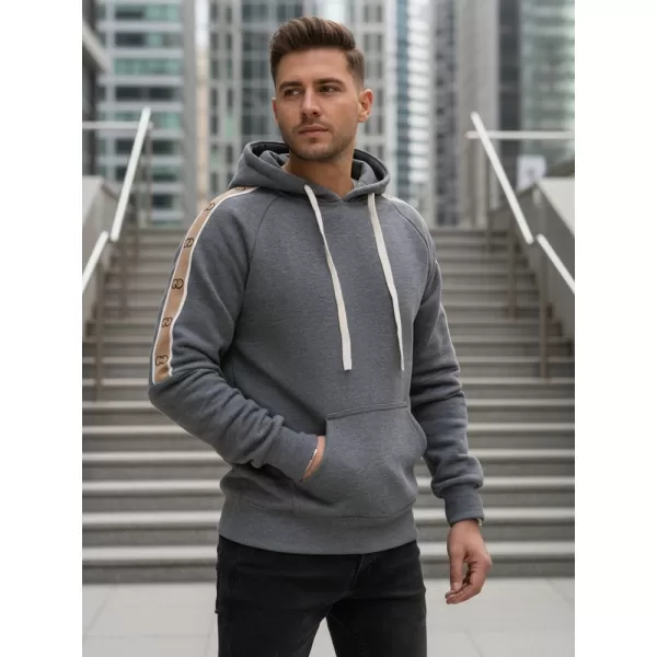  Férfi pulóver DSTREET BX5945 SZÜRKE 