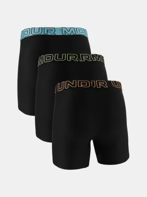 Férfi boxerek UNDER ARMOUR UA PERFORMANCE TECH - SOLID 6IN - 3PK 1383878-003 BLACK