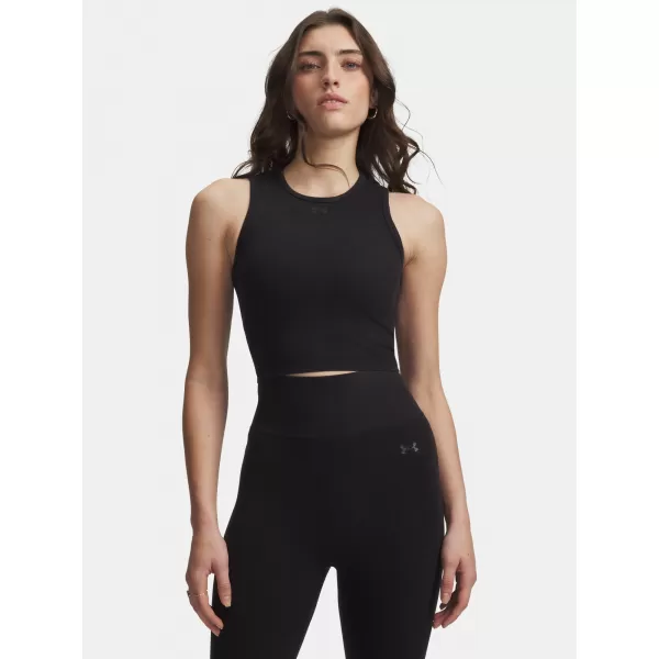  Női felső UNDER ARMOUR SEAMLESS COTTON HAND TANK 6011132-008 FEKETE 