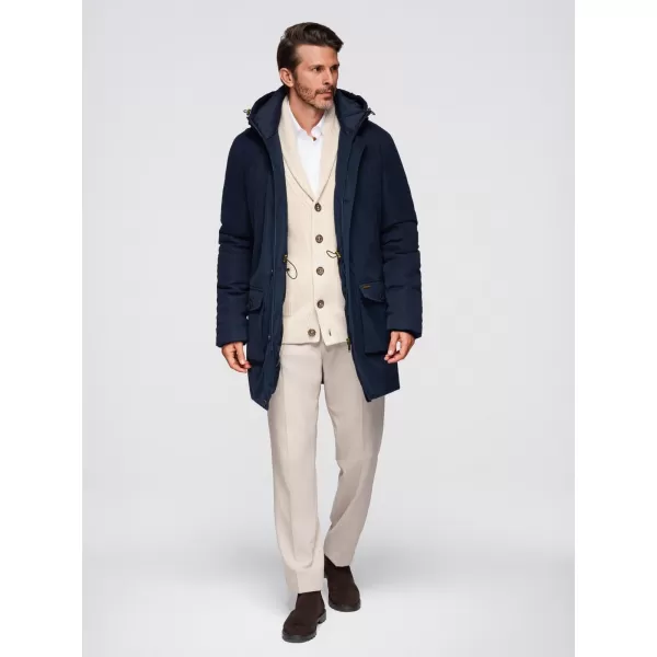  Férfi parka OMBRE OM-JAPJ-0287 SÖTÉTKÉK 