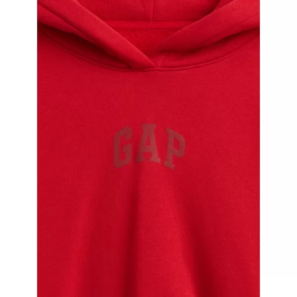  Női pulóver GAP CROPPED LOGO PULLOVER HOODIE 841725-12 PARADICSOMSZÓSZ 