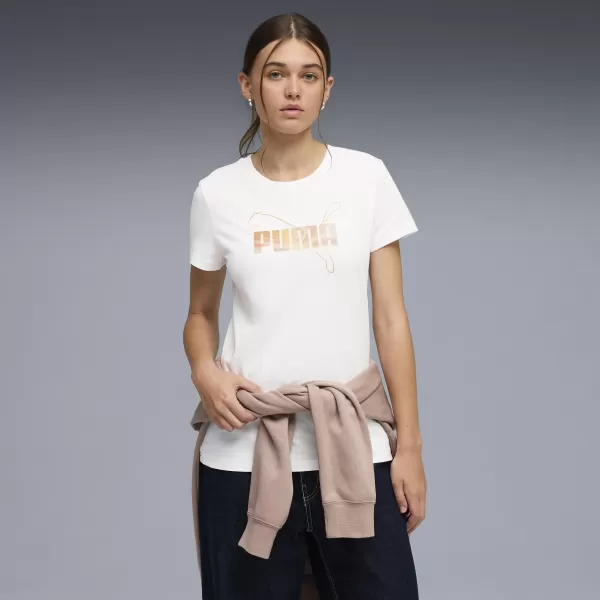  Női póló PUMA ESS LOGO LAB TEE 691824_02 PUMA FEHÉR 