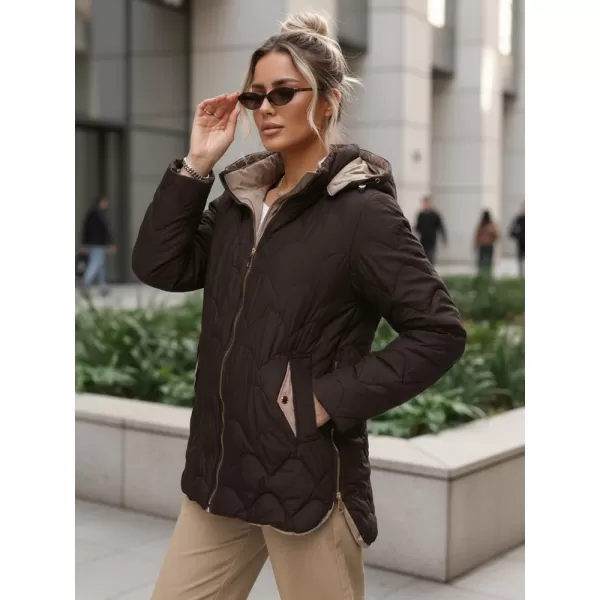 Női kabát DSTREET TY5623 BARNA 