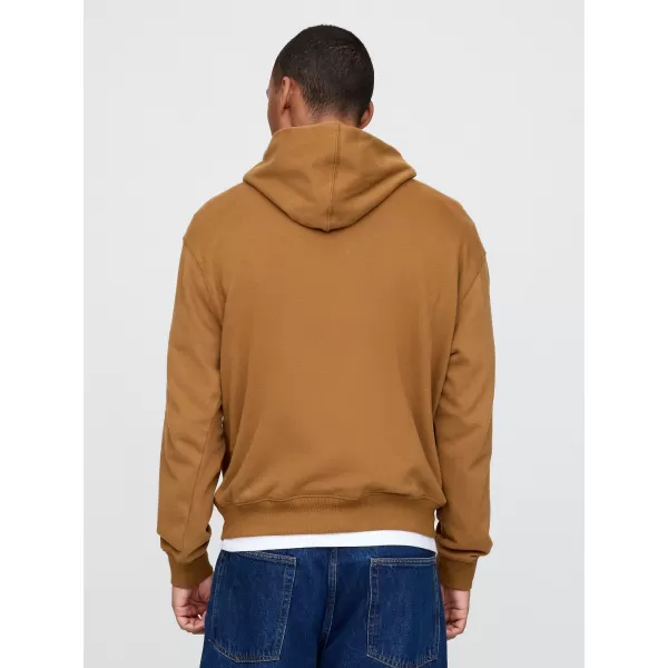  Férfi pulóver GAP LOGO PULLOVER HOODIE 744728-03 FÉNYES BARNA 