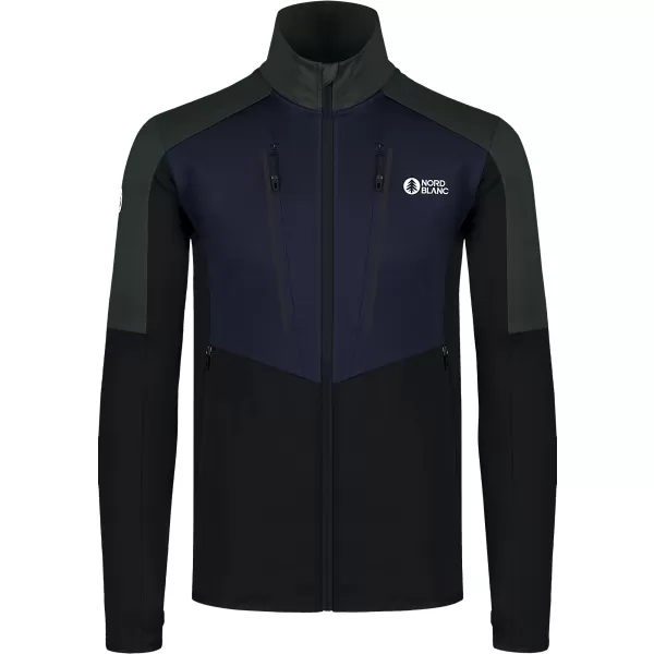  Férfi powerfleece pulóver NORDBLANC GROAN NBWFM8282 FEKETE 