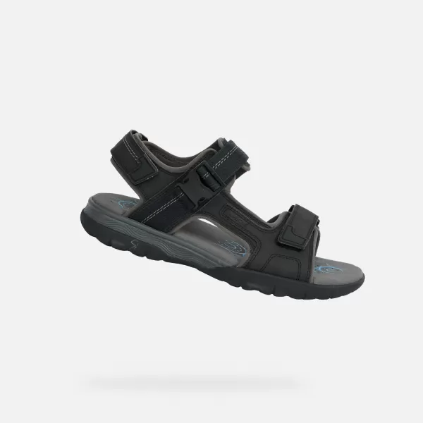  Férfi szandál GEOX SPHERICA EC5 G014392 FEKETE 