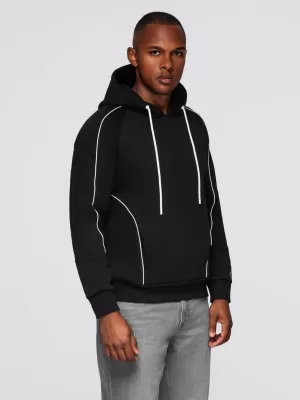Férfi pulóver OMBRE OM-SSNZ-0250 FEKETE