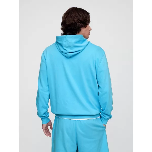  Férfi pulóver GAP FRENCH TERRY PULLOVER LOGO HOODIE 868460-10 VÍZÖNTŐ 