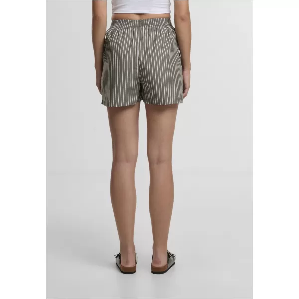  Női rövidnadrág URBAN CLASSICS TB6845 OLÍVA/FEHÉR 
