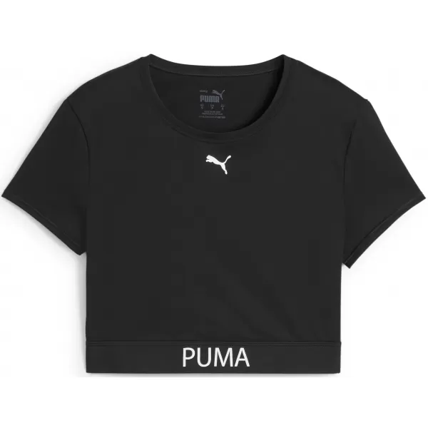  Női póló PUMA W STRONG TEE - SHORT 526805-01 PUMA FEKETE 