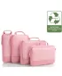 Bőrönd HEYS Ecotex Compression Packing Cube 4 Pc Set RÓZSASZÍN HOMOK