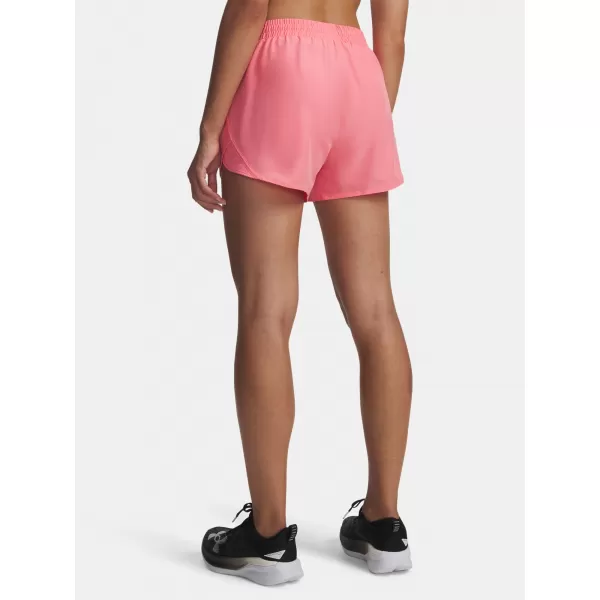  Női rövidnadrág UNDER ARMOUR UA FLY BY 3'' SHORTS 1382438-602 RÓZSASZÍN 