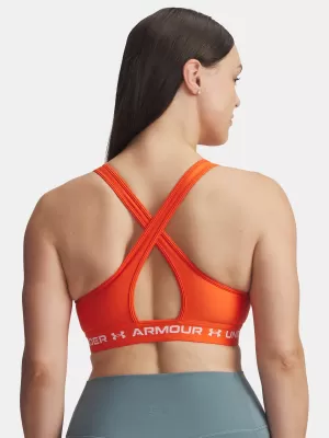 Női melltartó UNDER ARMOUR CROSSBACK MID BRA 1361034-844 NARANCS