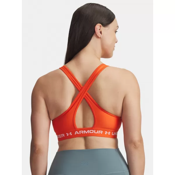  Női melltartó UNDER ARMOUR CROSSBACK MID BRA 1361034-844 NARANCS 