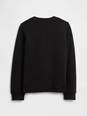 Gyermek pulóver GAP CREW SWEATSHIRT 839149-07 DISZKÓLABDA EZÜST