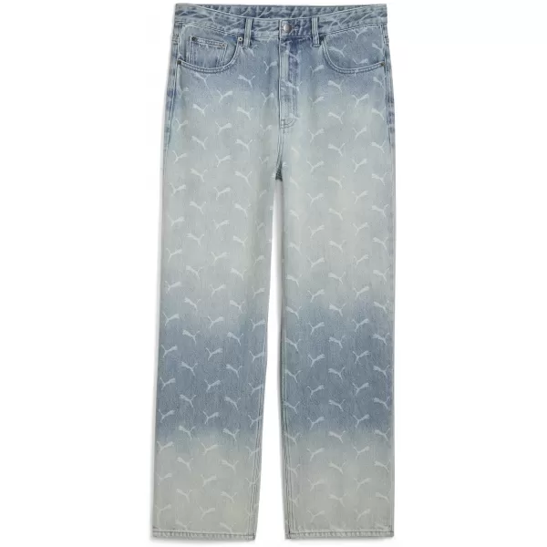  Férfi nadrág PUMA ROCKY LASER MONOGRAM DENIM 633428-01 KIFAKULT FARMER/AOP 