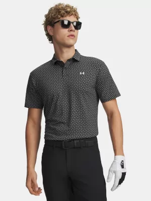 Férfi póló UNDER ARMOUR T2G PRINTED POLO 6012304-001 FEKETE