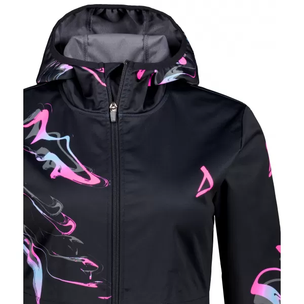  Női prémium softshell kabát ALTISPORT VOJ/ALW064JACK01 FEKETE RÓZSASZÍN 