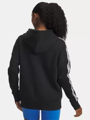 Női pulóver UNDER ARMOUR ICON FLEECE TAPED HDY 6003708-004 FEKETE