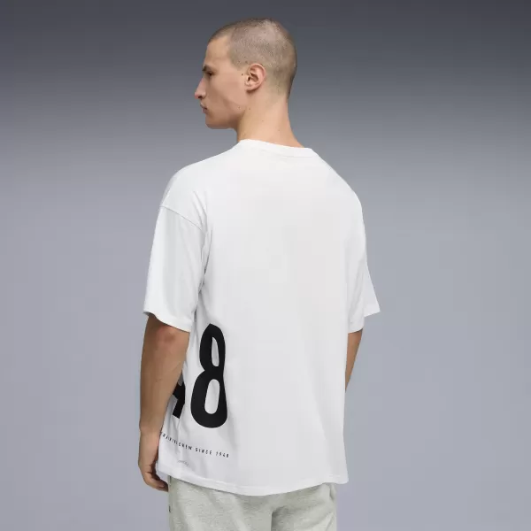  Férfi póló PUMA M GRAPHIC OVERSIZED TEE 528528_02 PUMA FEHÉR 