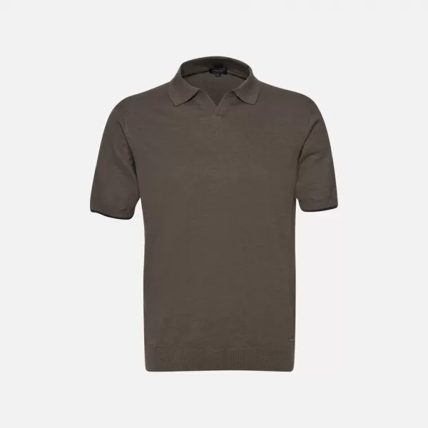  Férfi póló GEOX KNIT G012317 KHAKI 