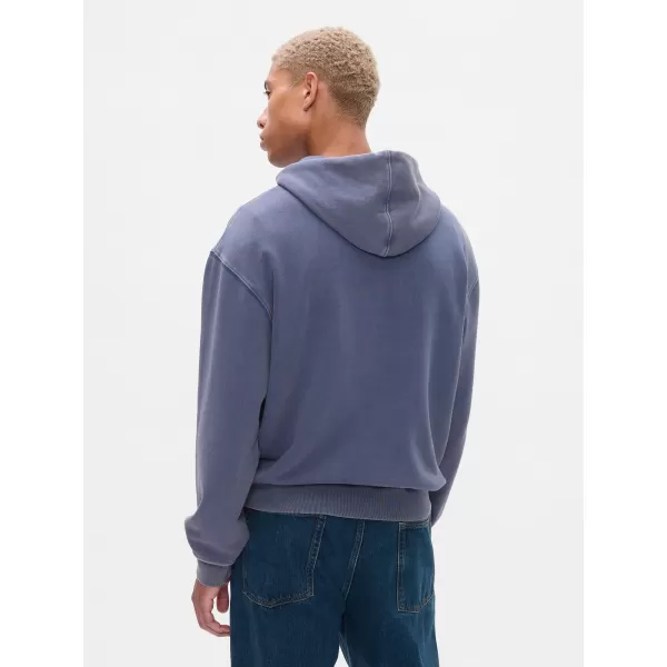  Férfi pulóver GAP LOGO HOODIE PULLOVER 646027-01 ÉJSZAKAI ÉGBOLT 