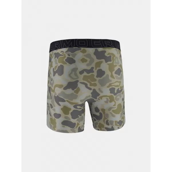  Férfi boxerek UNDER ARMOUR UA PERFORMANCE TECH - PRINT 6IN - 1PK 1383875-069 TITÁN 