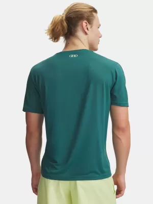 Férfi póló UNDER ARMOUR UA TECH TAPING SS 6012356-339 ZÖLD