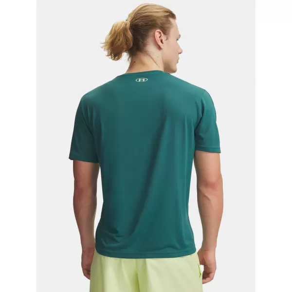  Férfi póló UNDER ARMOUR UA TECH TAPING SS 6012356-339 ZÖLD 