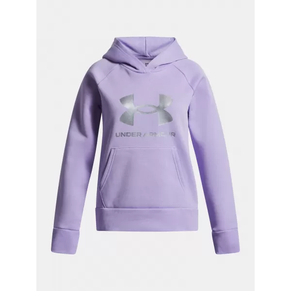  Lány pulóver UNDER ARMOUR UA RIVAL FLC SHIMMER HDY 6004118-538 LILA 