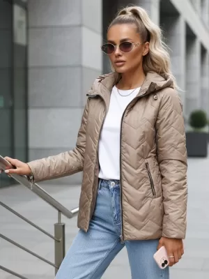 Női kabát DSTREET TY5609 KARAMELLA