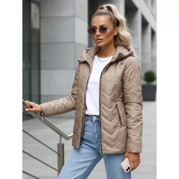  Női kabát DSTREET TY5609 KARAMELLA 