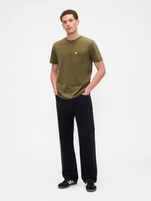 Férfi póló GAP LOGO TEE 857901-17 ÉRETT OLAJBOGYÓ