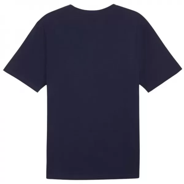  Férfi póló PUMA TEAMRISE LOGO JERSEY COTTON 658705-06 PUMA NAVY/PUMA WHITE 