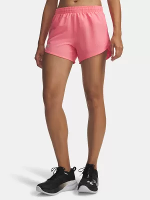 Női rövidnadrág UNDER ARMOUR UA FLY BY 3'' SHORTS 1382438-602 RÓZSASZÍN