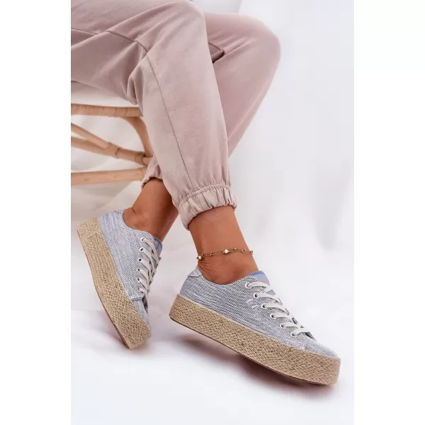  Női tornacipő LEE COOPER LCW-25-02-3284 VILÁGOSKÉK 
