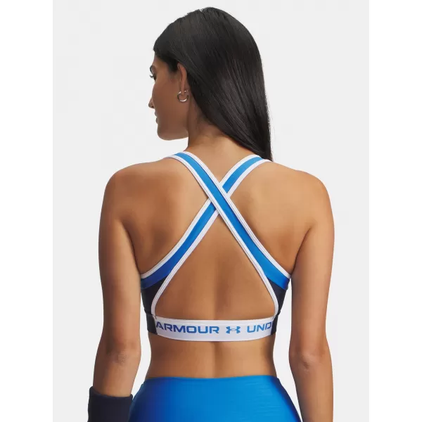  Női melltartó UNDER ARMOUR UA CROSSBACK MID OPEN BACK 6005838-403 KÉK 