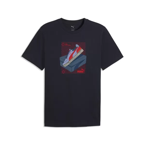  Férfi póló PUMA GRAPHIC TEE 691777_16 ÚJ HADITENGERÉSZET 