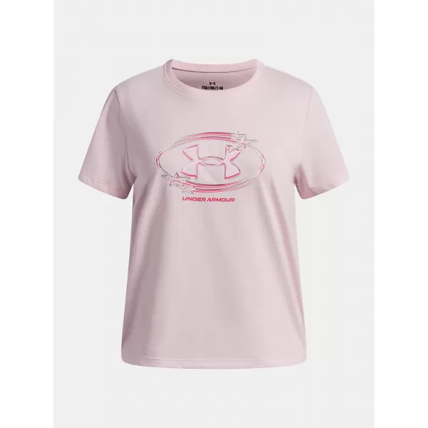  Lányos póló UNDER ARMOUR UA G STAR LOGO LOCKERTAG SS 6009718-647 RÓZSASZÍN 
