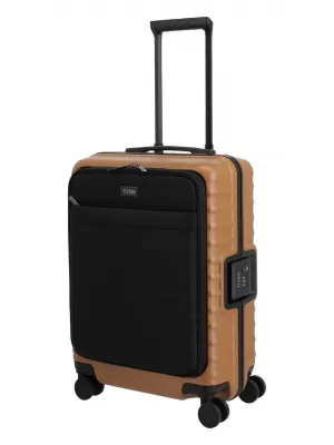 Fedélzeti bőrönd TITAN Overseas S Front pocket KANYON BRONZ