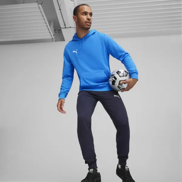  Férfi pulóver PUMA TEAMGOAL CASUALS HOODY 658618_02 IGNITE BLUE/ KÉK/PUMAFEHÉR GYÚJTÁS 